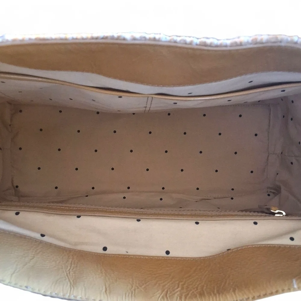Kate Spade Doris Tweed Patent Leather Turnlock Tote